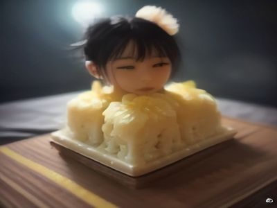 调教文编辑部主编陈晚霞的工作照，她坐在堆满书和便签的书桌前，手持咖啡杯，面带微笑，背景是密密麻麻的内容分类白板